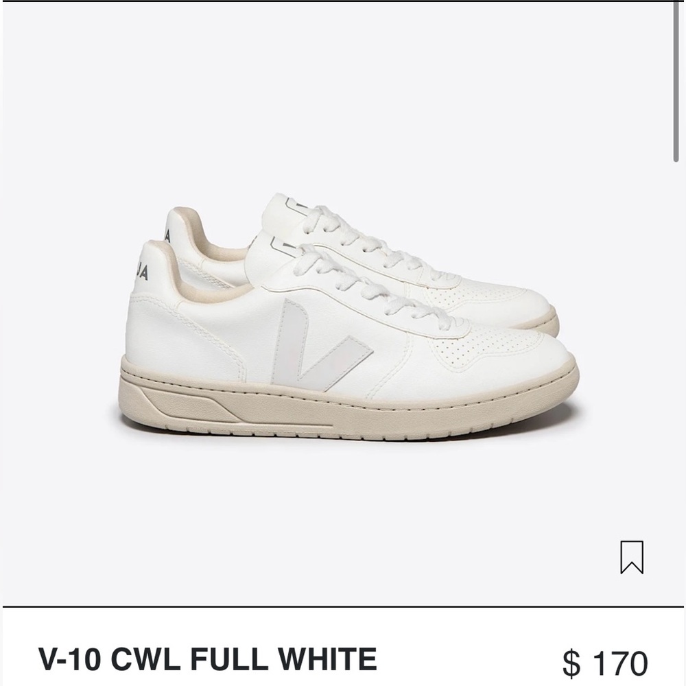 Veja V-10 Sneakers Women’s 9 Euro 40 White EUC - Picture 12 of 14
